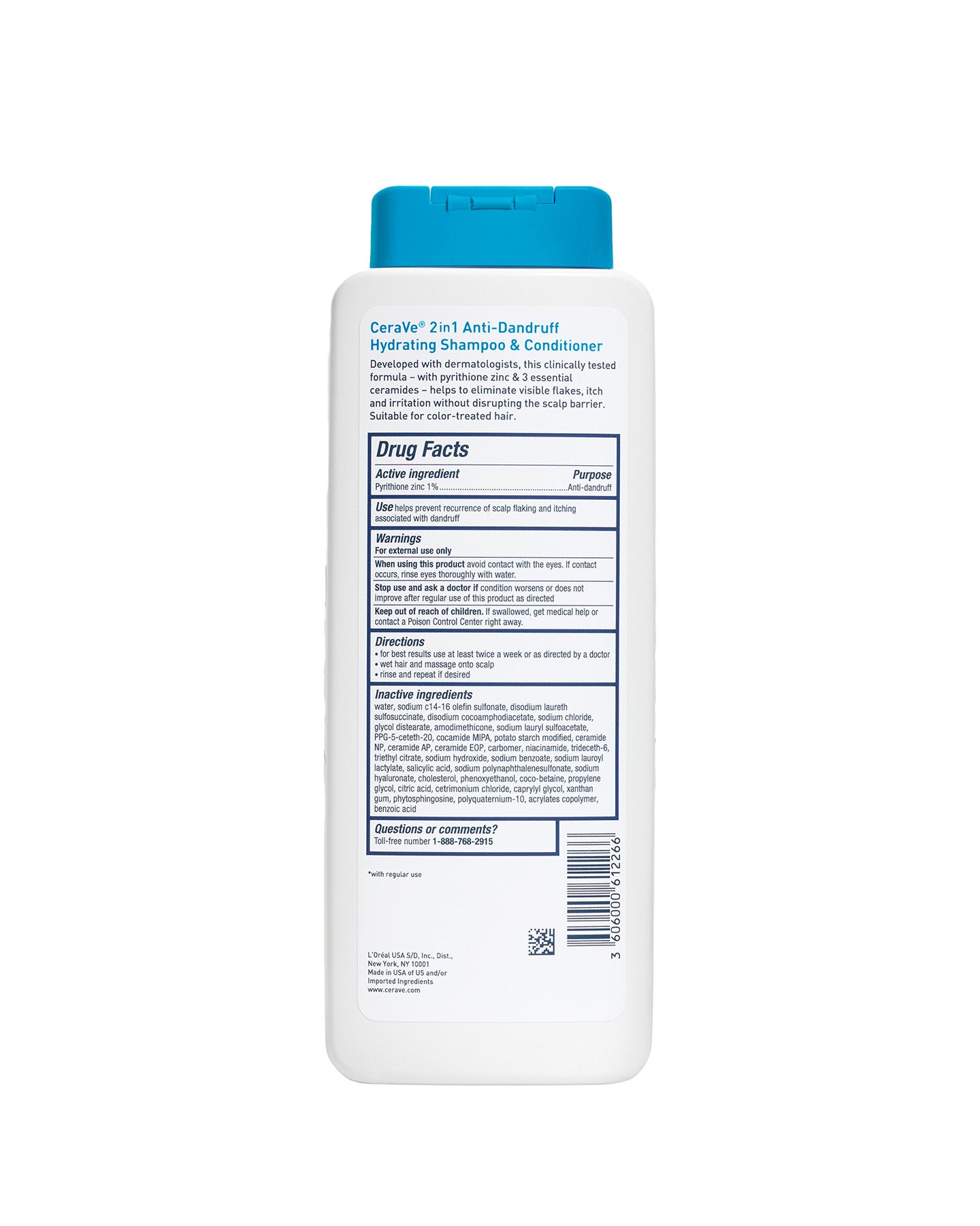 2-in-1 Anti-Dandruff Hydrating Shampoo and Conditioner