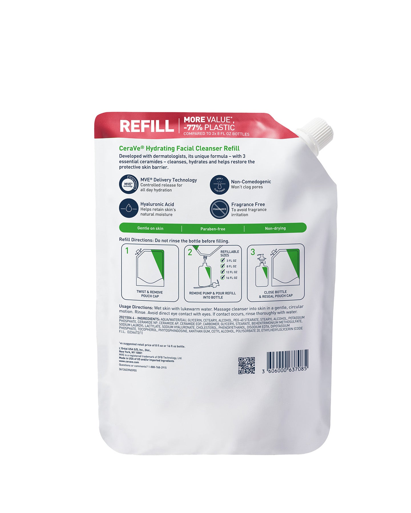 Hydrating Facial Cleanser Refill